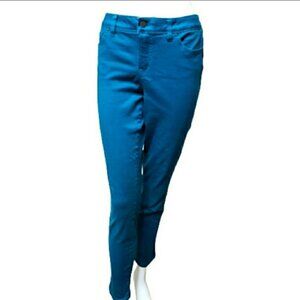 Rickis teal slim stretch skinny leg mid rise jeggings size 8